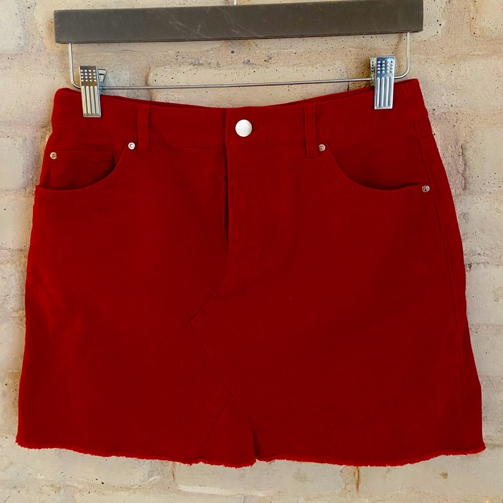 Forever 21 Red Mini Skirt